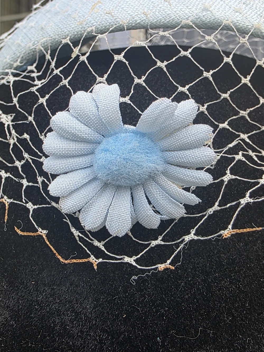 Vintage 1950s Halo Hat Lot of 3 Birdcage Veil Fascinators